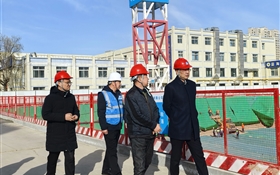王宏带队检查指导综合实训楼建设项目复工复产工作